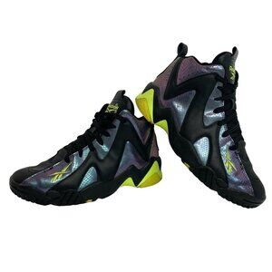 Reebok KAMIKAZE II Mid Chinese New Year Nocturnal Black Neon Yellow Size 6.5